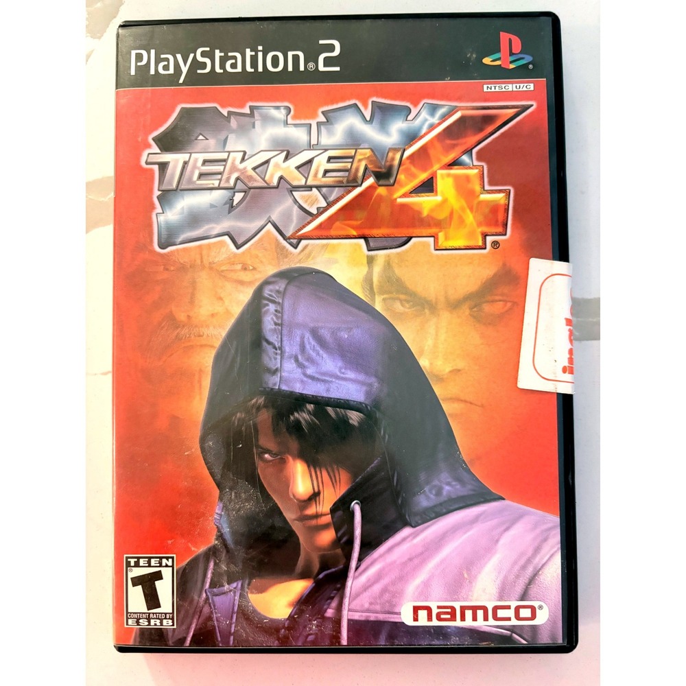 Namco Tekken 4 PS2 Fighting Play Station 2 Game  Retro, Jin, Fighting, Arcade